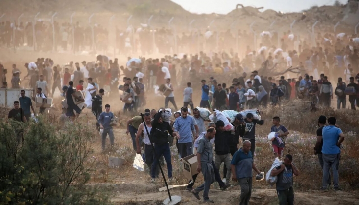Katil İsrail Yardım Yerinde 3 Saatte En Az 51 Şehit, 648 Yaralı